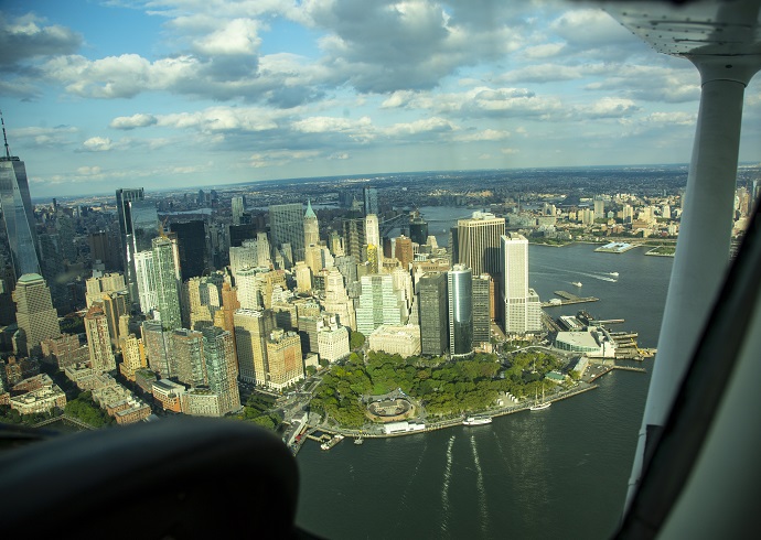 NYC Downtown airplane tour