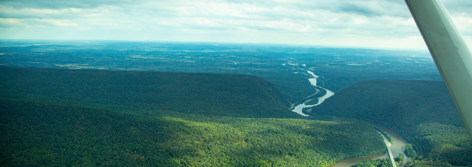 Pocono Water Gap airplane tour